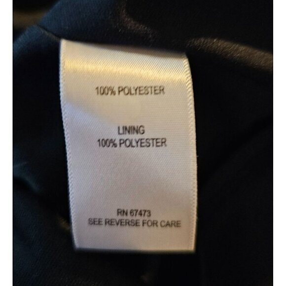 Taylor Brand Black and Red Long Sheer Sleeves, Loose Fit Flowy Minidress, Size 2 - Picture 9 of 9